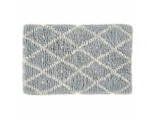 HABITAT Berber Light Grey Wool Rug Hand-Woven 80 x 130cm Cozy Floor Rug