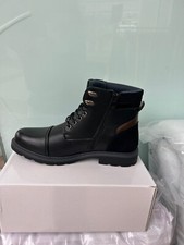 Mens Leather Military Combat Lace Up Walking Work Ankle Biker Boots Shoes Size