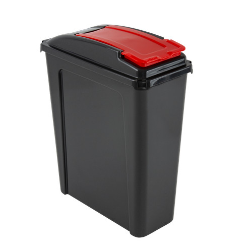 25l slimline recycle bin with - bin,