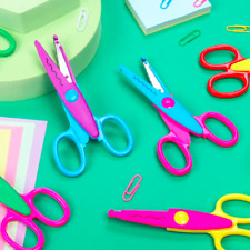 Children’s School Scissors Crazy Cut ZigZag Wave Wavy Right Left Hand Pair Pack
