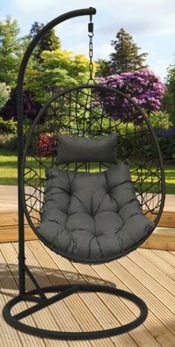 Egg chair cocoon black swing - chair,