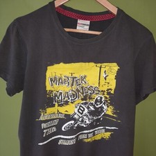 Red Torpedo Motorbike Print T Shirt Size S Black Motorbike Martek Madness