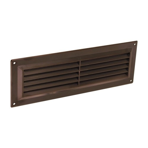 Brown plastic louvre - 3",