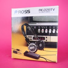 Ross RE-228TV Vintage Headphones Eith Volume Control, Mint Boxed, Working Prop