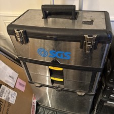 SGS Stainless Mobile Stackable 3-in-1 Tool Box Chest W/ Wheels &  Pull Handle