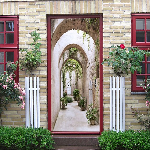 Door decal panel - door, wall