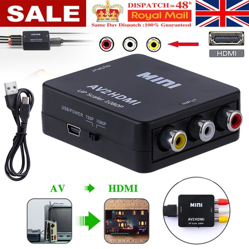 1080p rca hdmi converter - av,