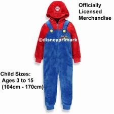 Official SUPER MARIO ONESY Boys / Mens / Girls PJ Nintendo Childs Pyjama Costume