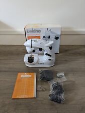Beldray BEL0077FSFOB Mini Sewing Machine White & Pedal Has Cover & Some Cotton