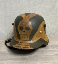 WW1 GERMAN helmet  M17 RARE BATTLE DAMAGE, WWI Relic