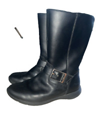 Clarks Girl Child Black Knee