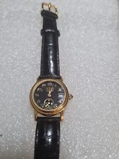 ZEITNER ECLIPSE LADIES GOLD PLATED CASE DATE INDICATOR QUARTZ  WATCH. 10ATM 