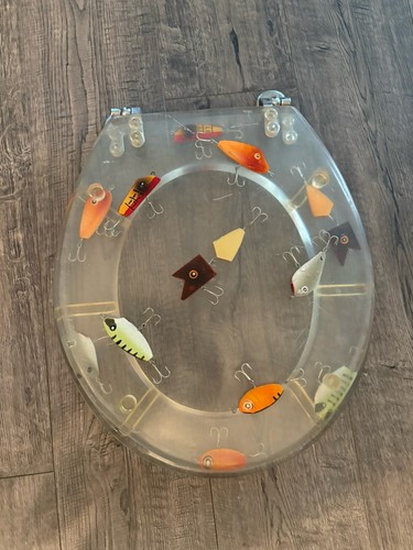 Vintage fishing lure toilet - vintage,