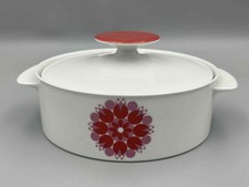 Thomas Pinwheel Red and Pink - Retro Lidded Vegetable Tureen