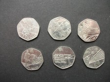 OLYMPIC JOBLOT  6  X 50p Coins