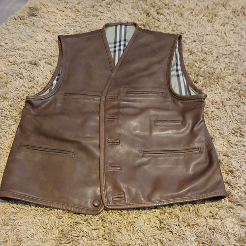 Men gilet brown - brown, real