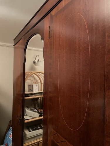 Dark brown mahogany - dark, wardrobe