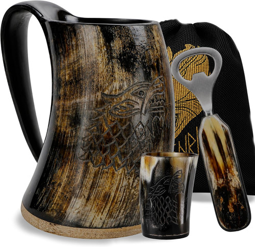 Fenrir viking horn - oz, mug