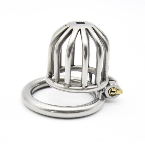 Stainless steel male chastity - steel,