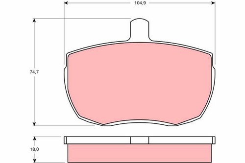 Gdb341 brake pad - gdb341,