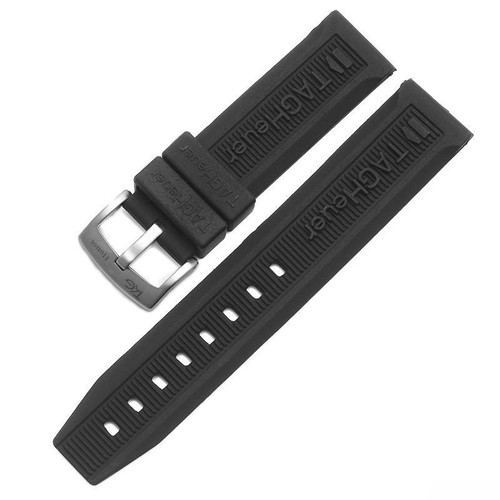 20mm black rubber - watch, strap