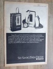 Sanyo personal Hi-fi advert -