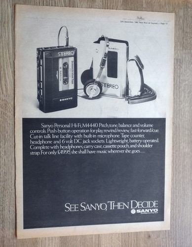 Sanyo personal advert - sanyo,