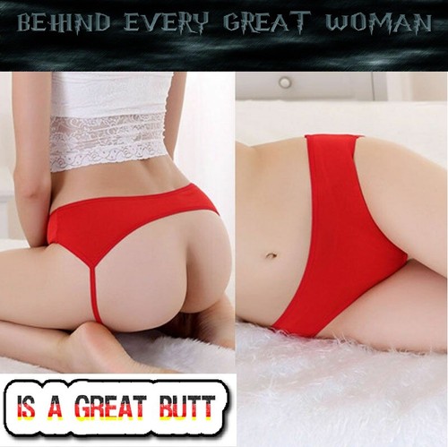 Womens open butt - open, back