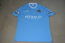 MANCHESTER CITY - 2009- 2010 MCFC home match worn Man City shirt