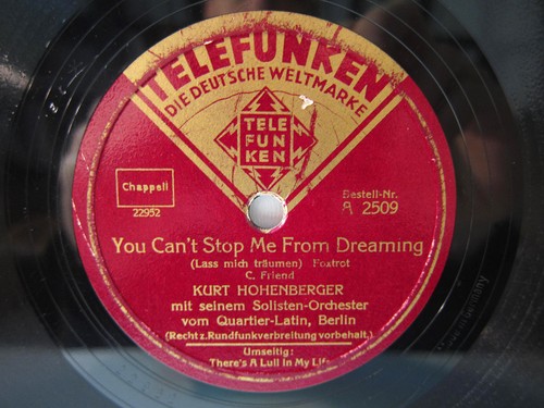 78rpm kurt hohenberger orch - 78rpm,