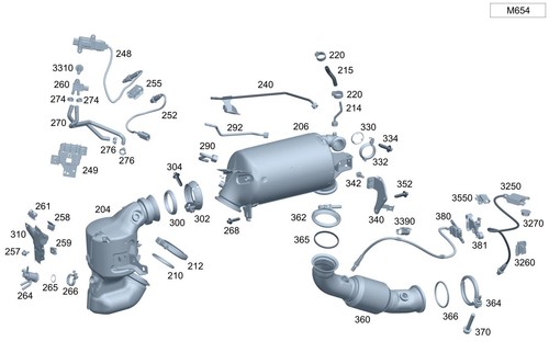 Mercedes benz genuine exhaust - genuine,