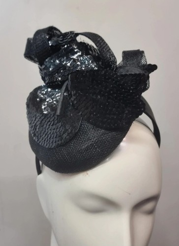 Jaeger black sequin fascinator - jaeger,