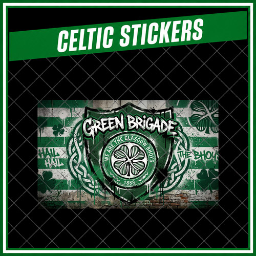 Green brigade stickers - green, |