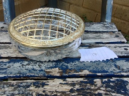Antique mayell crystal bowl - mayell,