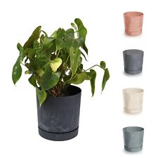 Plant Pots Indoor Outdoor Plastic Flowerpot Small Medium Large Tubo 5 Colours