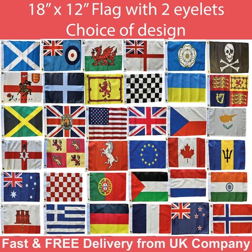 Small flag with two eyelets - flag,