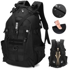 40L Large Tactical Army Backpack Camping Hiking Outdoor Bag Travel Rucksack
