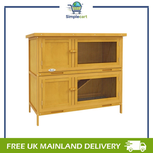 Tier wooden rabbit hutch - rabbit,