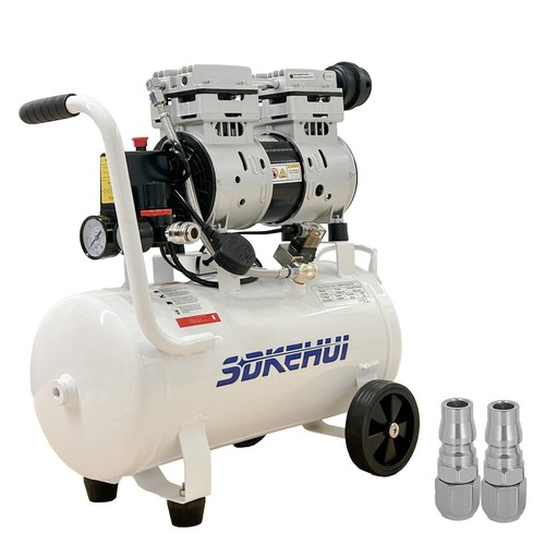 Silent air compressor 25l 1hp - silent,