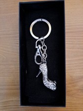 Keyring With Sparkly Stiletto