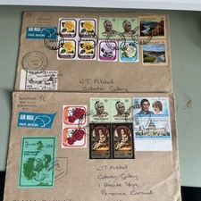 COROMANDEL LOCAL POST CINDERELLAS ON COVERS TO UK