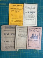 5 x Vintage 1915- 1963 Rent