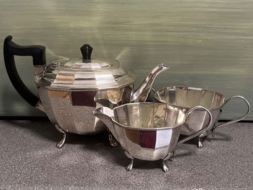 Antique sheffield tea - tea, set