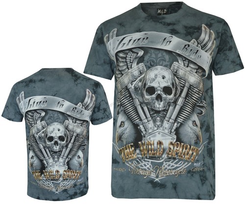 Tie dye shirt - tie, engine