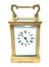 Brass Carriage Mantel Clock