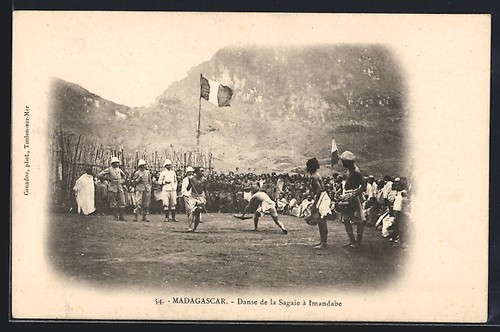 Old postcard imandabe dance - old, imandabe,