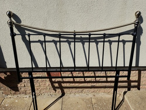 Headboard metal black - , with
