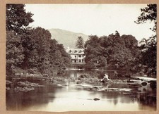 Old Brathay, Ambleside, Lake district, Cumbria  Rare 1880s albumen photograph
