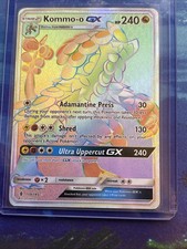 Pokémon TCG-Kommo-o GX 159/145 Guardians Rising Rainbow Rare NM