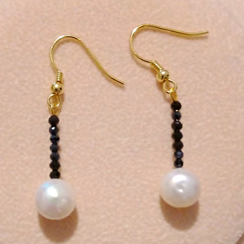 Black spinel and pearl - spinel,